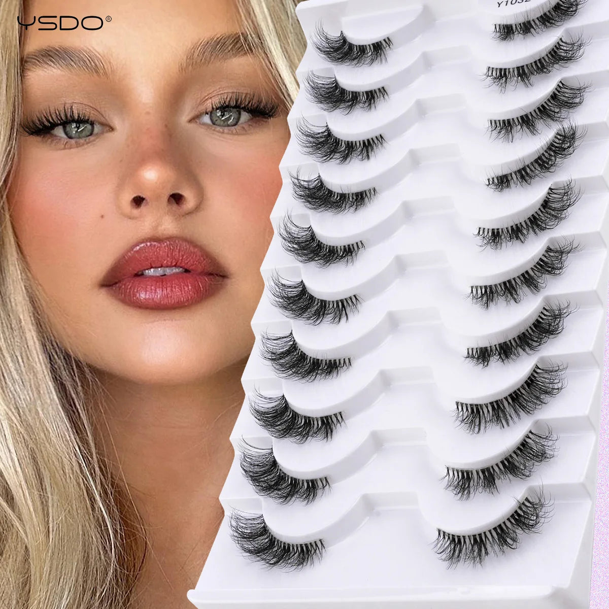 New Fox Half Eyelashes 3/10 Pairs 3D Mink Lashes Natural Eyelash Extension Cat Eye Eyelashes Makeup Tools faux Cils maquiagem - Blinksy